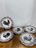 Rooster Dinner Plates From Cracker Barrel (B) — Set Of 5