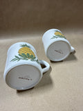 Williamsburg Pineapple Coffee Mugs - Pair