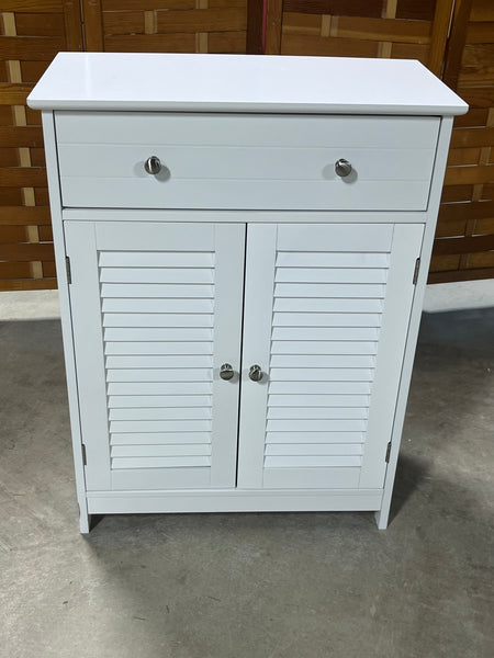 White Particle Board Bathroom Cabinet