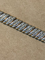 Sterling (Vermeil) Bracelet with Faux Diamonds