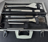 5-Piece Stainless Steel Grilling Tool Set with Case