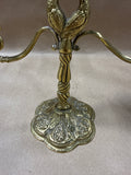 Brass 3 Candelabra With Birds
