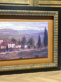 Panoramic Print of Tuscan Village by Joe Sambataro; Signed