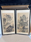 Pair of Asian Panels - please read description