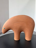 Pueblo Hand Painted Native American Terracotta Bear Sculpture
