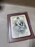 Brass Framed Pears Soap Vintage Print