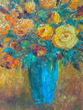 Original Textured Painting of Bouquet; Signed