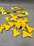 Lot Of Felt Bunnies And Felt Bunny Garland