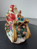 Fitz & Floyd Resin Musical Santa Decor (WORKS)