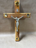Olive Wood Cross With Essence from The Holy Land (A)