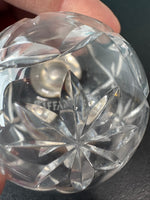 Tiffany & Co. Crystal & Sterling Silver Ball Ornament with Box