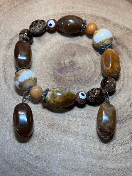 Brown Beaded Bracelet