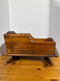 Wooden Doll Cradle With Padding