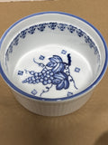 Blue & White Ribbed Bowl