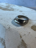 Silver Tone Dome Ring SIZE 6