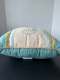 C&F Enterprises Embroidered Seahorse Throw Pillow with Rope Trim