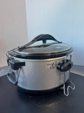 Hamilton Beach 6QT Stay or Go Stainless Steel Slow Cooker