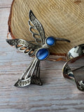 Pair of Silver Tone Brooches (A)