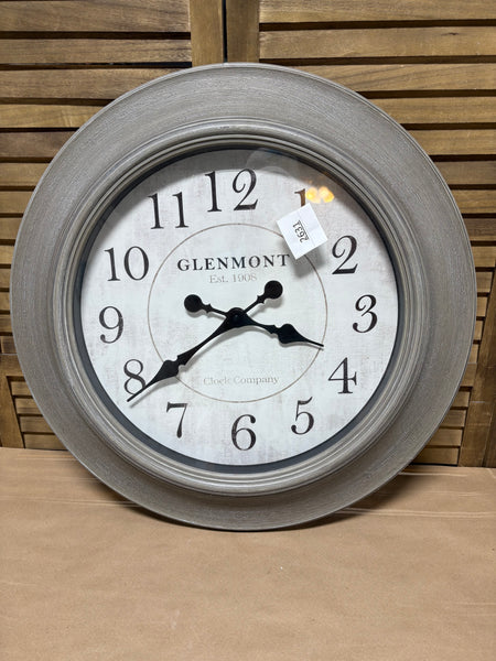 Glenmont Clock Co Large Plastic Wall Clock (Battery Operated)