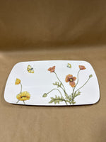 Floral And Butterfly Melamine Tray