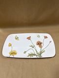 Floral And Butterfly Melamine Tray