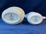 Wedgewood Nantucket Basket Bone Creamer & Sugar Dish Set