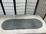 Braided Oval Table Runner & (4) Heart Shaped Placemats