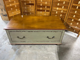 Sturdy Two Tone Coffee Table with Large Drawer