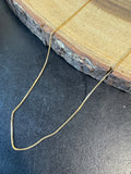 19”L 14K Gold Chain Necklace
