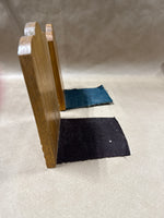 Handpainted Asian Style Wooden Bookends