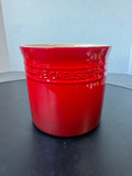 Le Creuset Large Stoneware Utensil Crock in Cerise Red