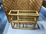 Rustic Style Pine Plate Rack/Cabinet Organizer