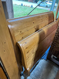 Queen Sleight Bed with Rails and Slats