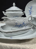 54-Piece Tharoud Limoges Monjovis Blue Floral Yotis China Set