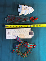 (A)Christmas Decor Lot, 5 Pieces