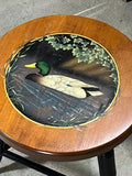 Hitchcock Stool, Black with Duck