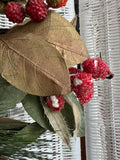 XL Beaded Faux Fruit Swag