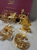 The Danbury Mint Gold Christmas Collection In Box - 2004 (C)