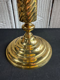 Brass Vintage Jardiniere Planter on Pedestal Stand