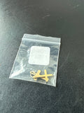 Pair of Small Gold Tone Cross Pendants