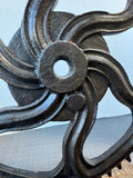 Rustic Decorative Heavyweight Cyan Gear Sculpture