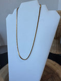 19” Gold Plate Byzantine Style Chain Necklace