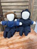 Faceless Amish Dolls, 2 pc