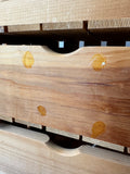 Rustic Wooden 3-Drawer Crate Storage Unit (A)