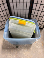 B-Lot of Plastic Storage Tubs(3)