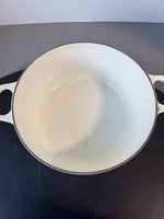 Le Creuset White Enamel Cast Iron Dutch Oven