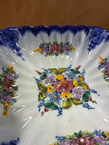 Vestal Alcobaca Floral Square Bowl — Made In Portugal