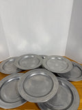 Wilton Pewter Columbia PA Dinner Plates - Set Of 8 (A)