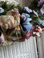 Bohemian Overloaded Vintage Style Faux Fir Wreath