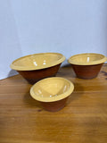 Wisconsin Pottery Mixing Bowls - Set Of 3